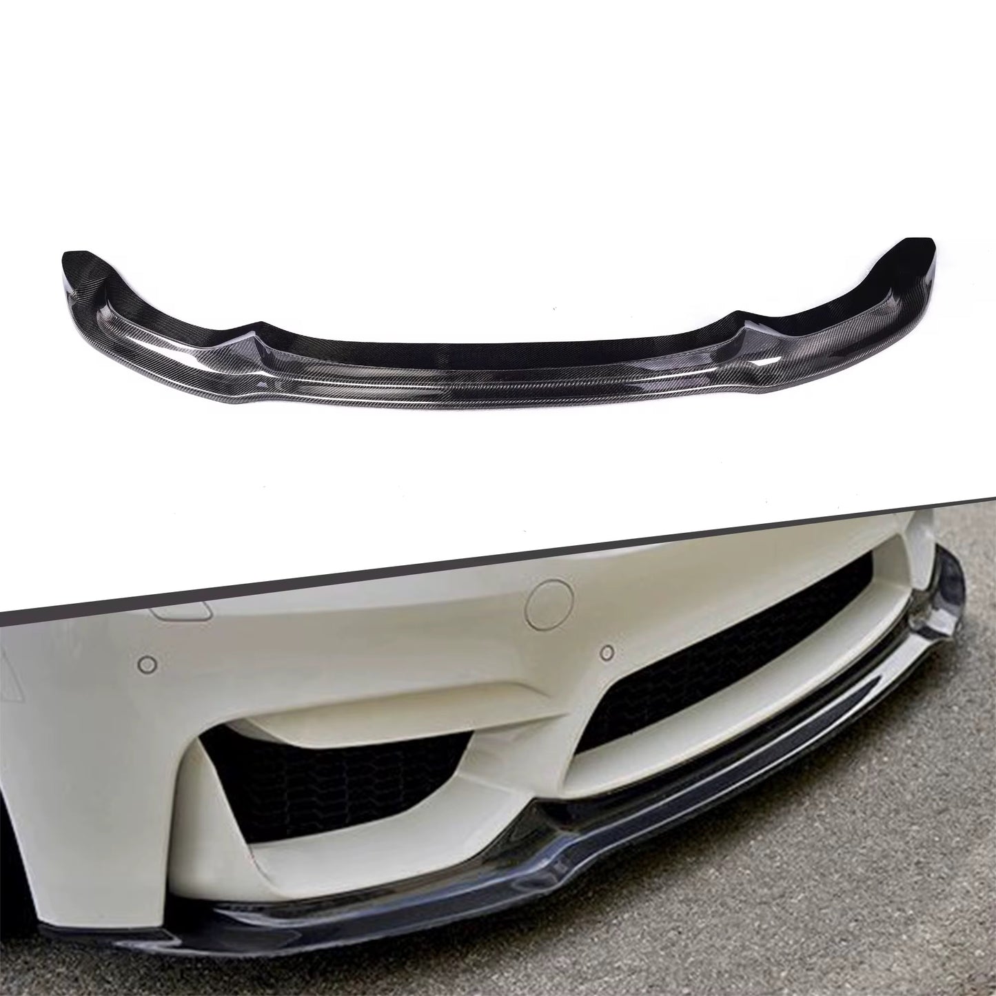 BMW M F8X V style Front Carbon Lip
