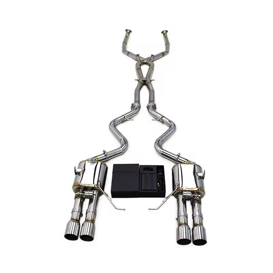 OEM Valved Exhaust BMW M3 E90/E92/E93 2008-2013, 2.5inch Dual X Mid Pipe SS304 Exhaust Muffler
Catback System