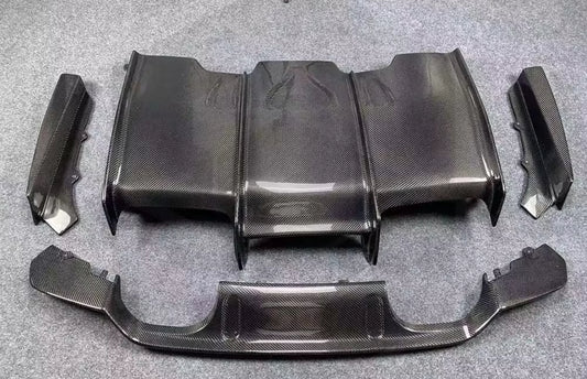 BMW F80 Carbon Fiber PSM 4 piece Rear Defuser