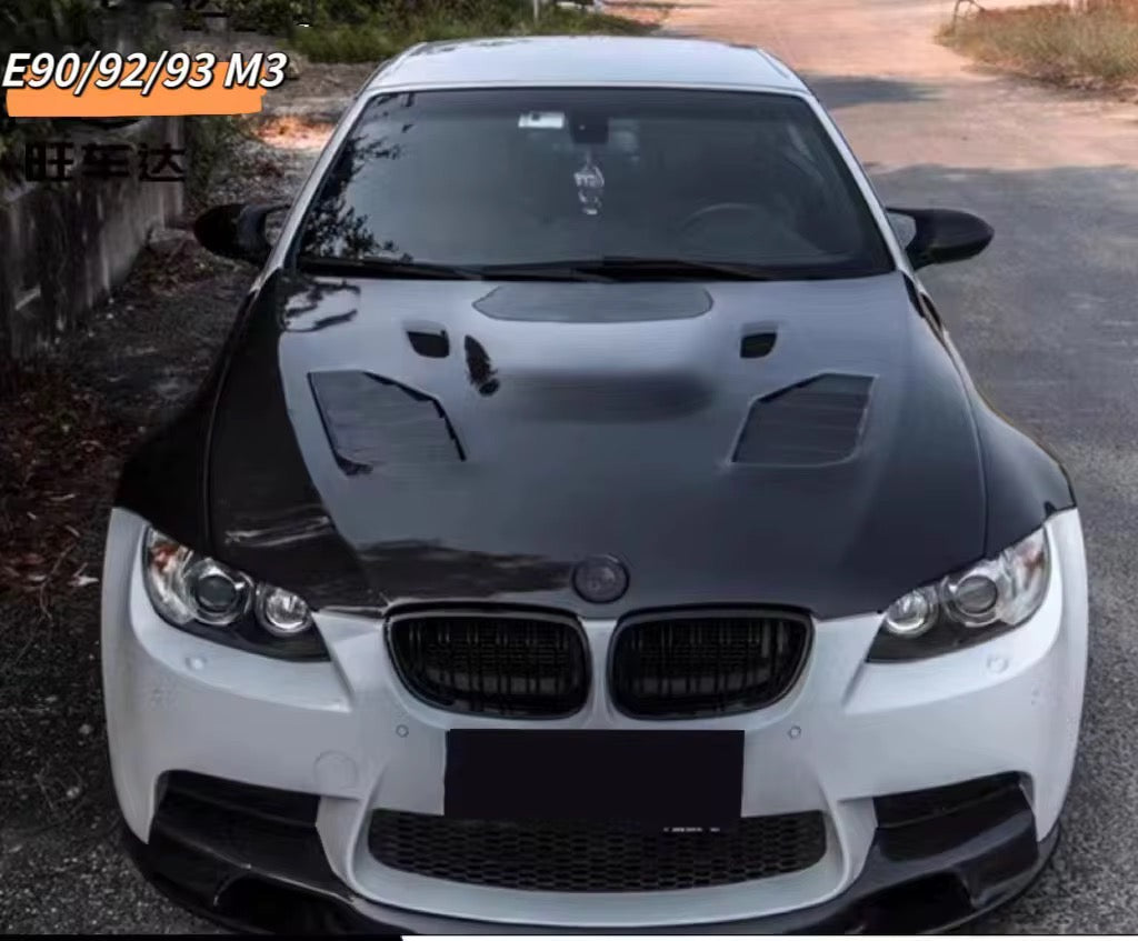BMW E9X Real Carbon Fiber Hood