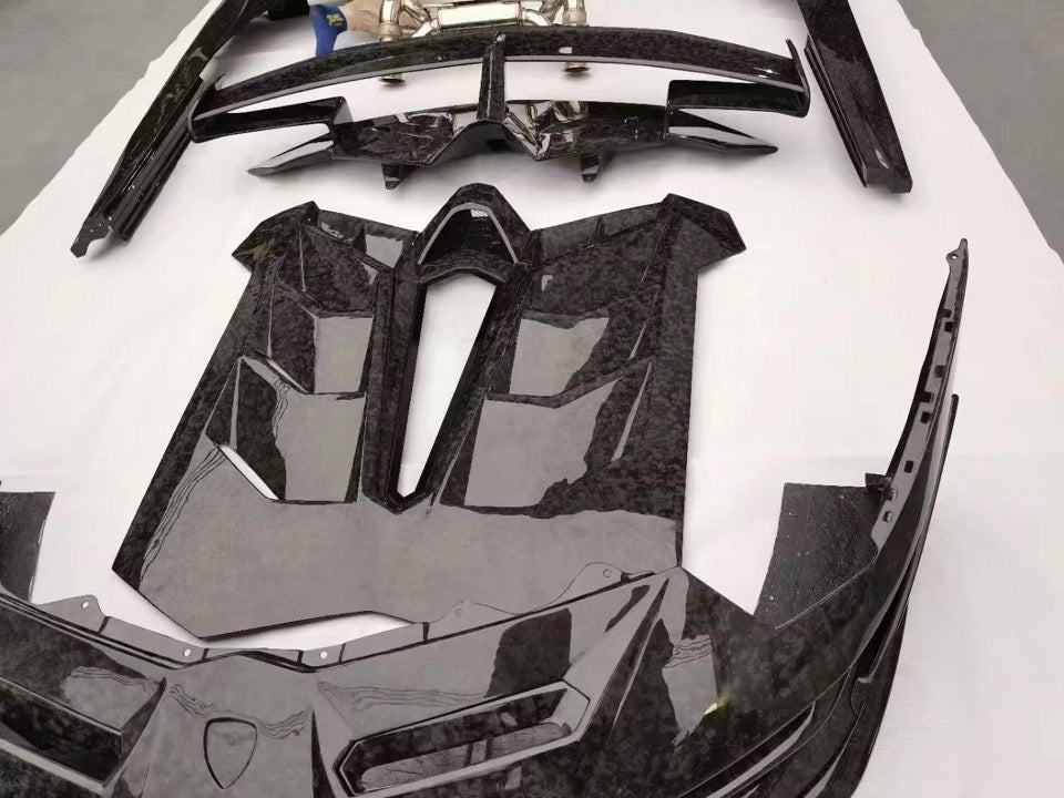 Lamborghini Aventador SVJ LP700 Full Carbon Fiber & Forged Carbon Fiber Body Kit | DriveTech Innovations