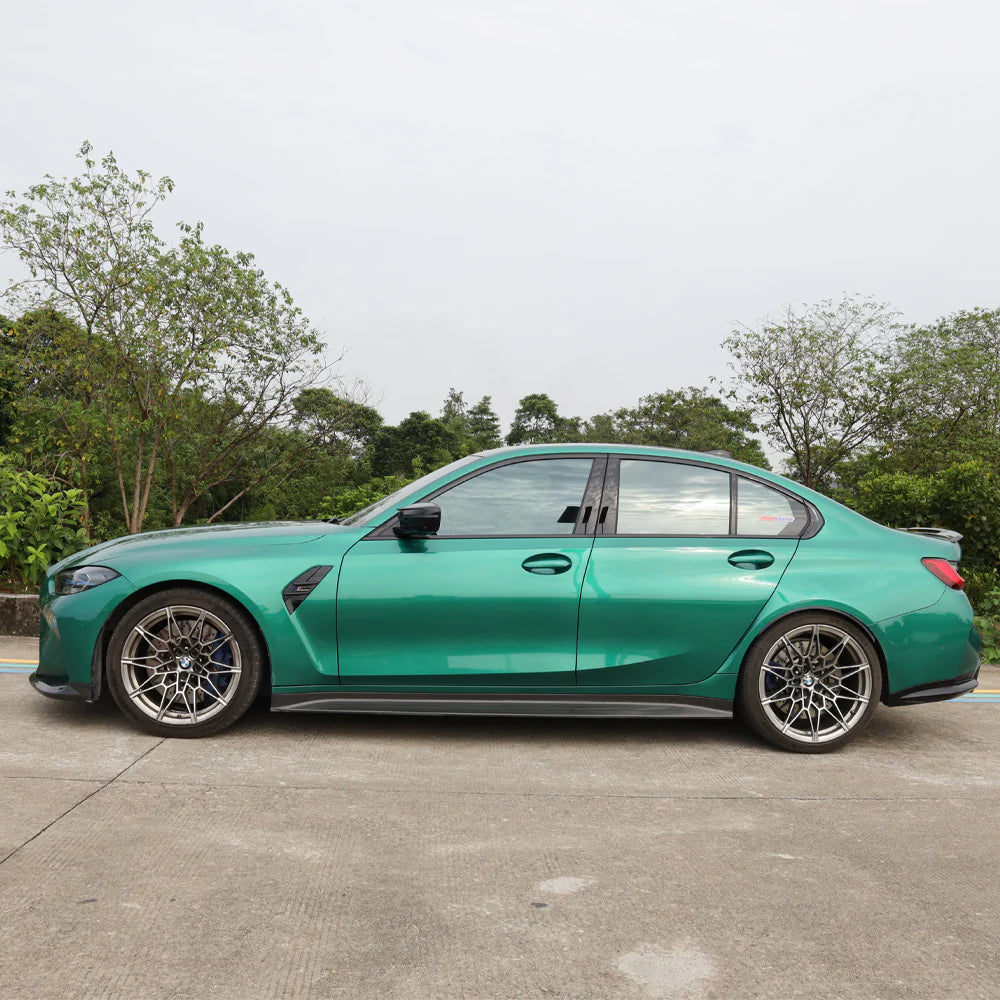 BMW M3 / M4 G80 G82 Dry Carbon Fiber OEM Style Side Skirts | DriveTech Innovations
