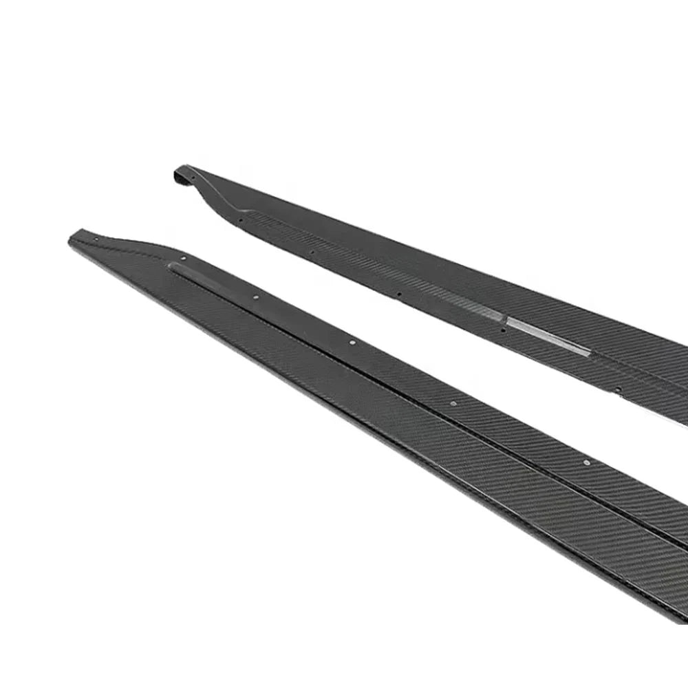 BMW M3/M4 G80/G82 Dry Carbon Fiber Single Flat Side Skirts | DriveTech Innovations