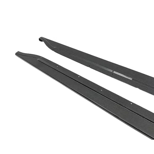 BMW M3/M4 G80/G82 Dry Carbon Fiber Single Flat Side Skirts | DriveTech Innovations