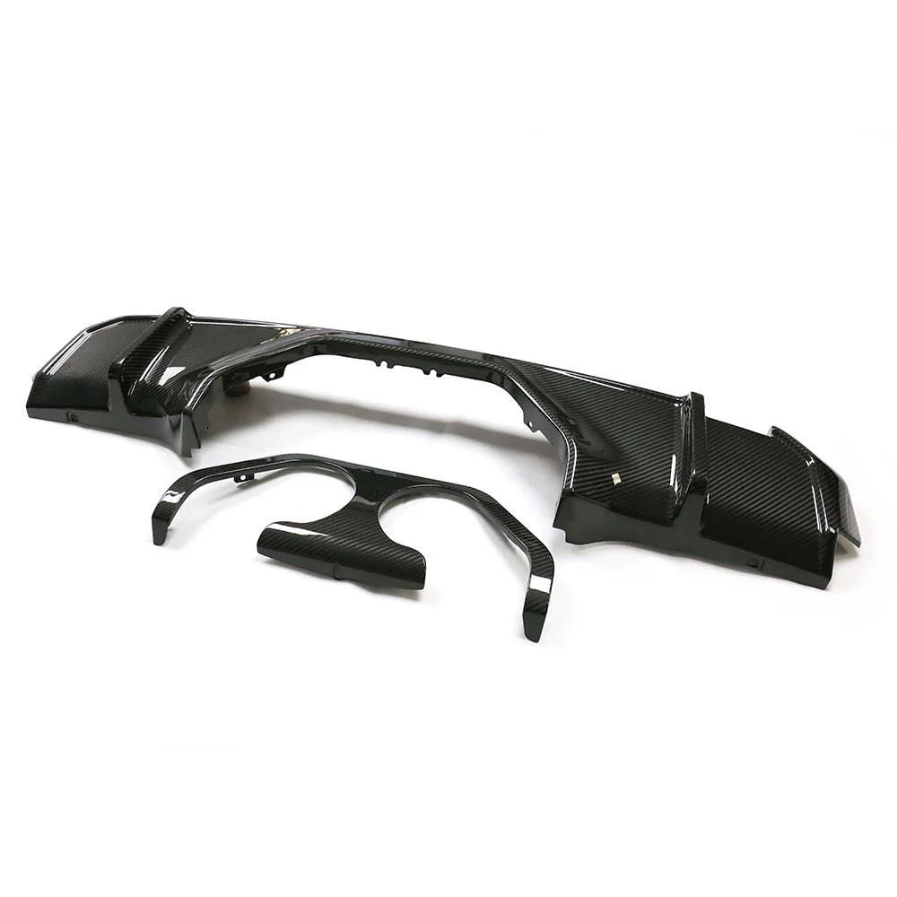 BMW M3 / M4 G80 G82 Dry Carbon Fiber Middle Exit Rear Diffuser | DriveTech Innovations