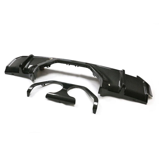 BMW M3 / M4 G80 G82 Dry Carbon Fiber Middle Exit Rear Diffuser | DriveTech Innovations