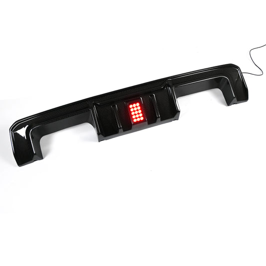 BMW M3 G80 / M4 G82 R44-Style Dry Carbon Fiber Rear Diffuser with LED Light – DriveTech Innovations