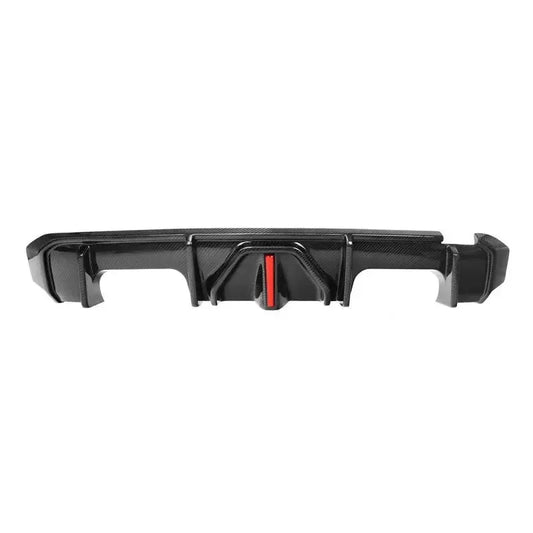 BMW G80/G82 M3/M4 AK-Style Dry Carbon Fiber Rear Diffuser with LED Light | DriveTech Innovations